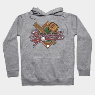 Baseball Diamond Graphic Design Hoodie